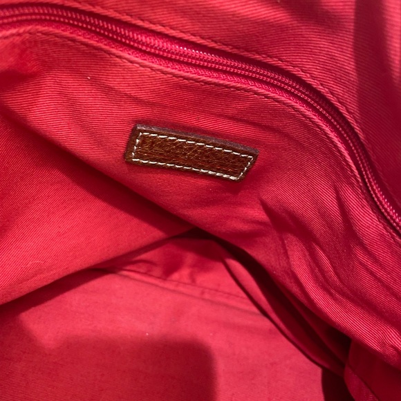 Dooney & Bourke Large Brown Leather Tote - Picture 8 of 13